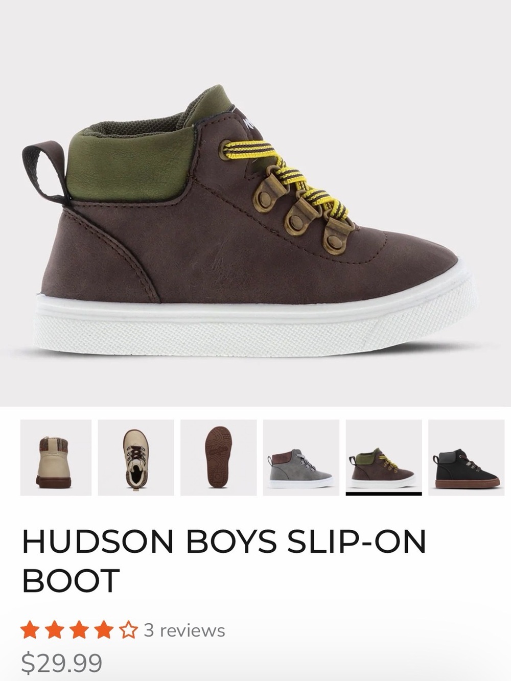 Oomphies Kids Brown Boot